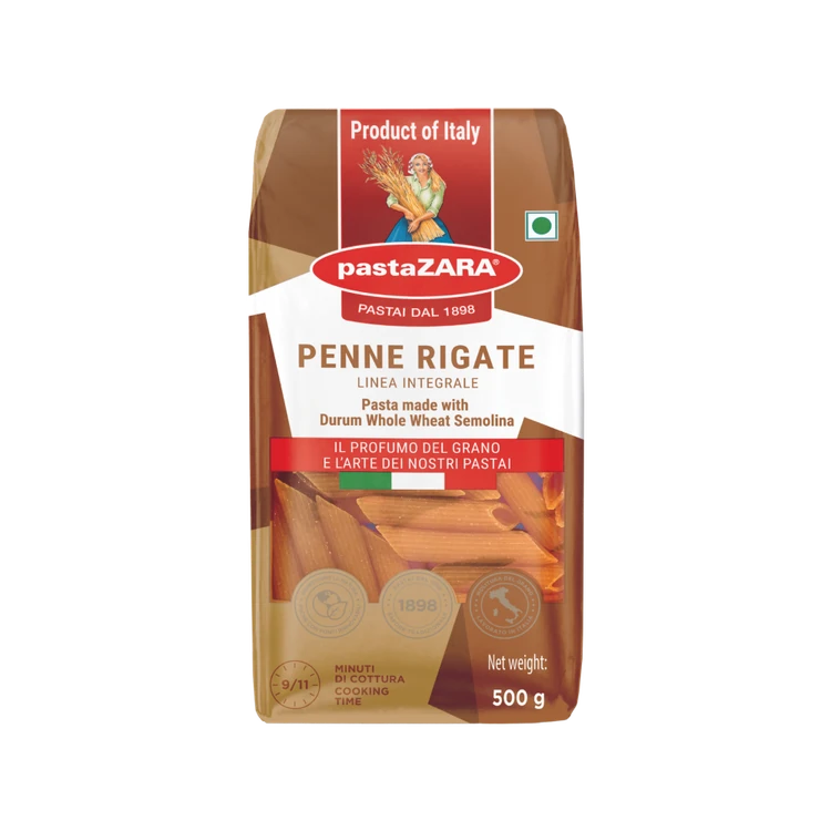 pastaZara Whole Wheat Penne Rigate Pasta