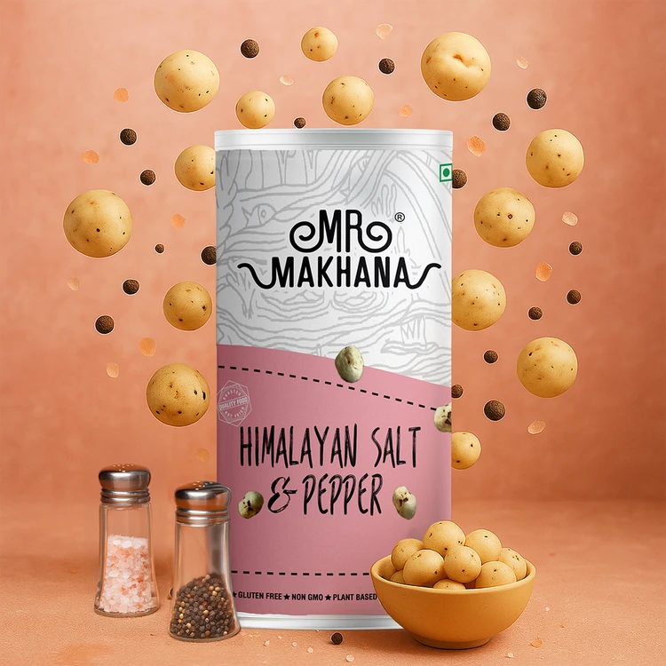 Mr. Makhana Himalayan Salt & Pepper Flavoured Makhana