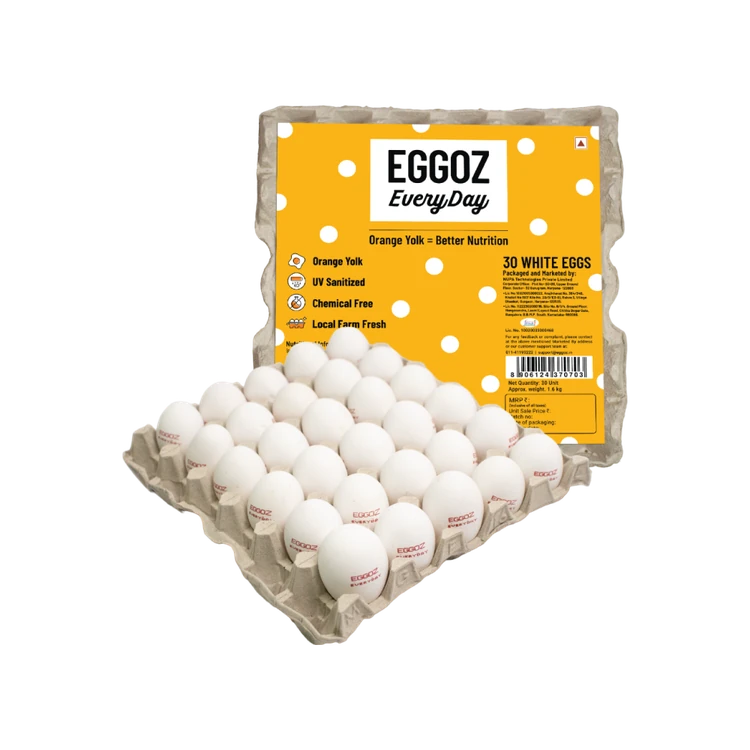 Eggoz Every Day White Protein Rich Eggs - 30 pieces