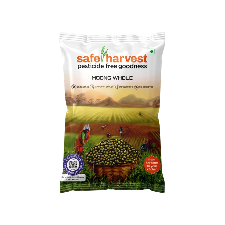 Safe Harvest Pesticide-Free Moong (Sabut) Whole