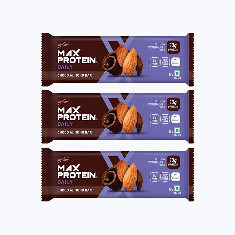 RiteBite Max Protein Daily Choco Almond 10 g Protein Bar - Pack of 3