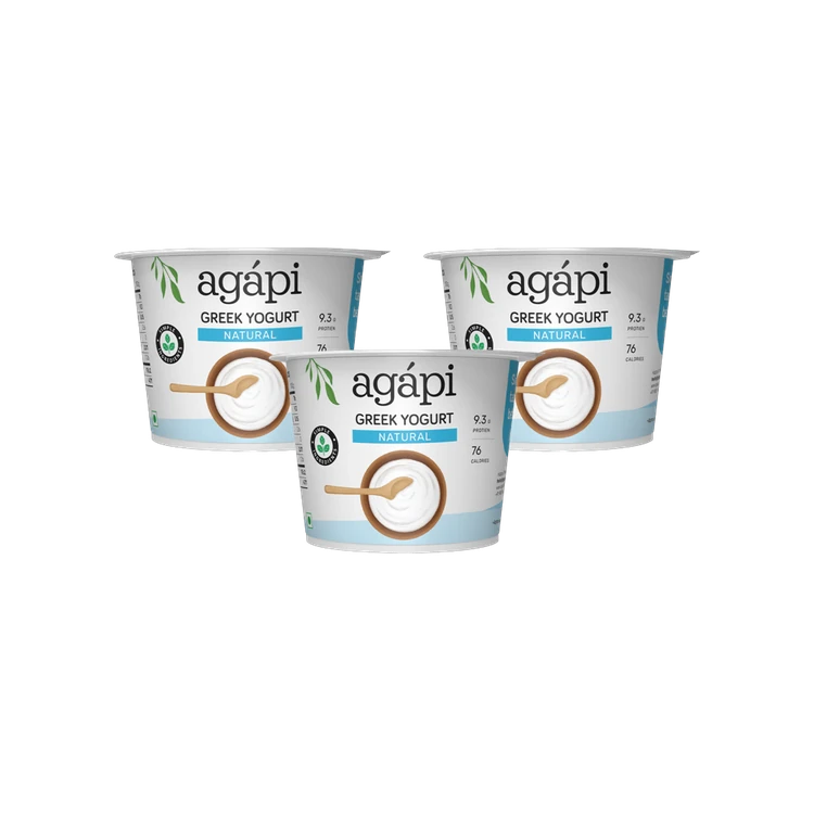 Agapi Natural Greek Yogurt - Pack of 3