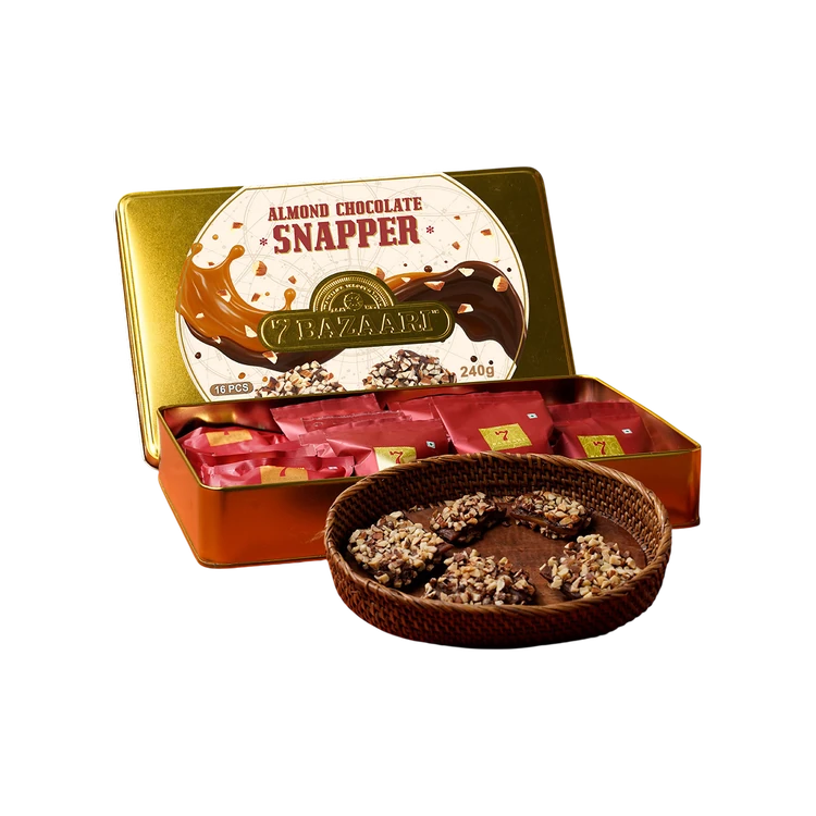 7 Bazaari Almond Chocolate Gift Pack Snapper