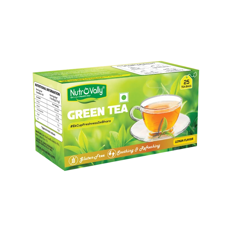 NutroVally Lemon Green Tea Bags
