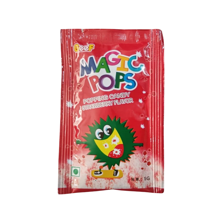 Magic Pops Popping Candy - Strawberry Flavour