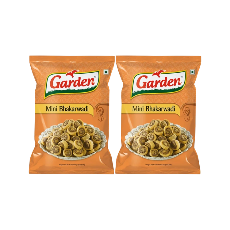 Garden Mini Bhakarwadi Namkeen - Pack of 2