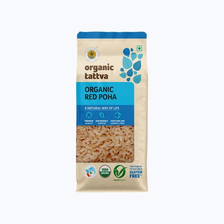 Organic Tattva Organic Red Poha 500 g