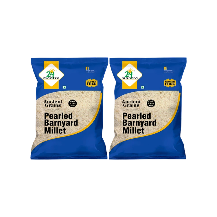 24 Mantra Organic Organic Samak/Barnyard Millet - Pack of 2 (Saame / Udalu)