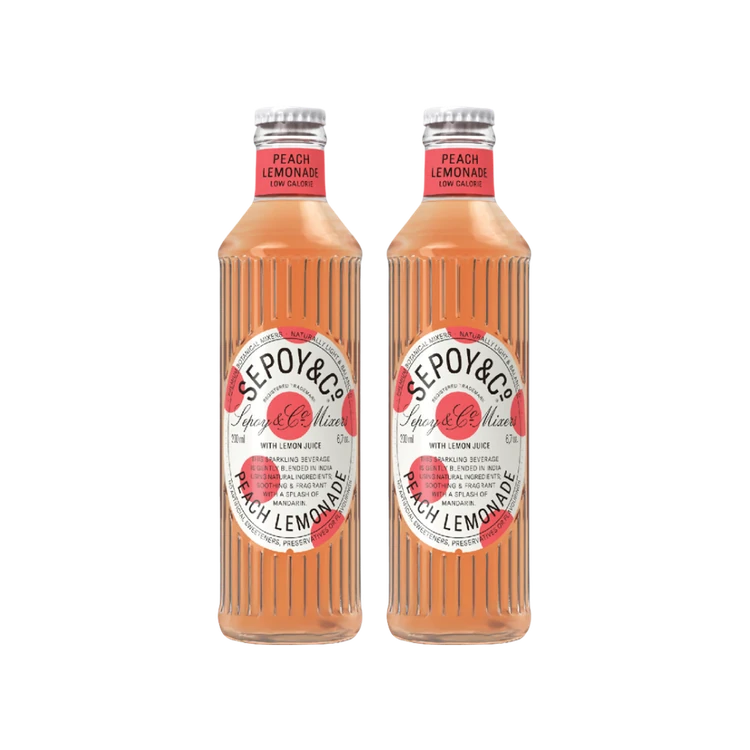 Sepoy & Co. Peach Lemonade Sparkling Drink - Pack of 2