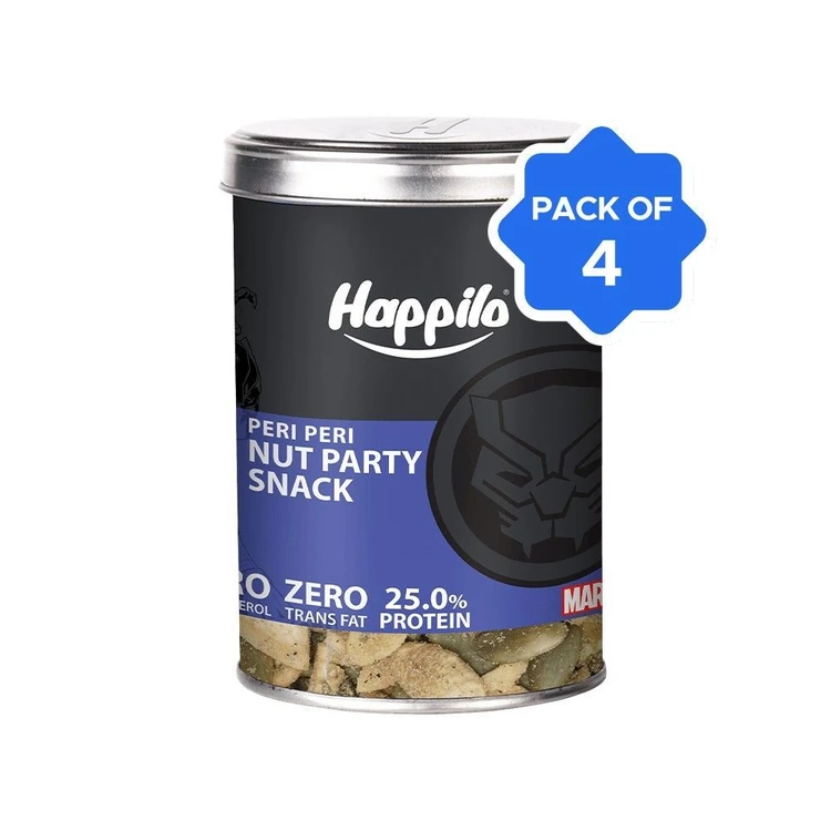 Happilo Peri Peri Nut Party Mix Nuts - Pack of 4
