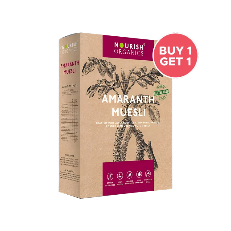 Nourish Organics Amaranth Muesli - Buy 1 Get 1 Free