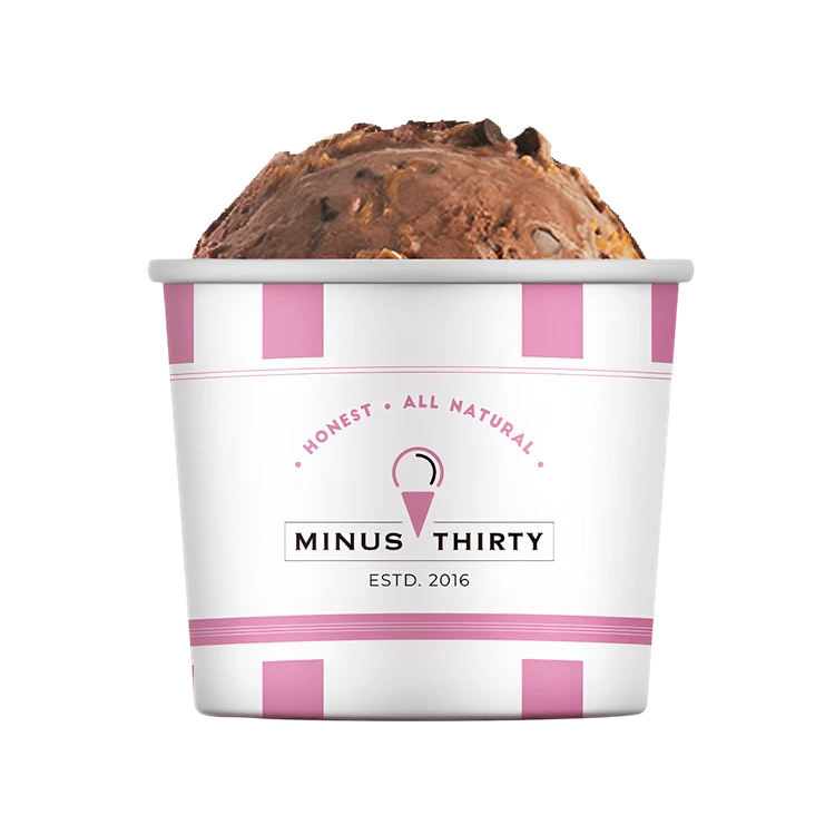 Minus Thirty Dark Chocolate Peanut Butter Vegan Ice Cream Cup (sugar free)