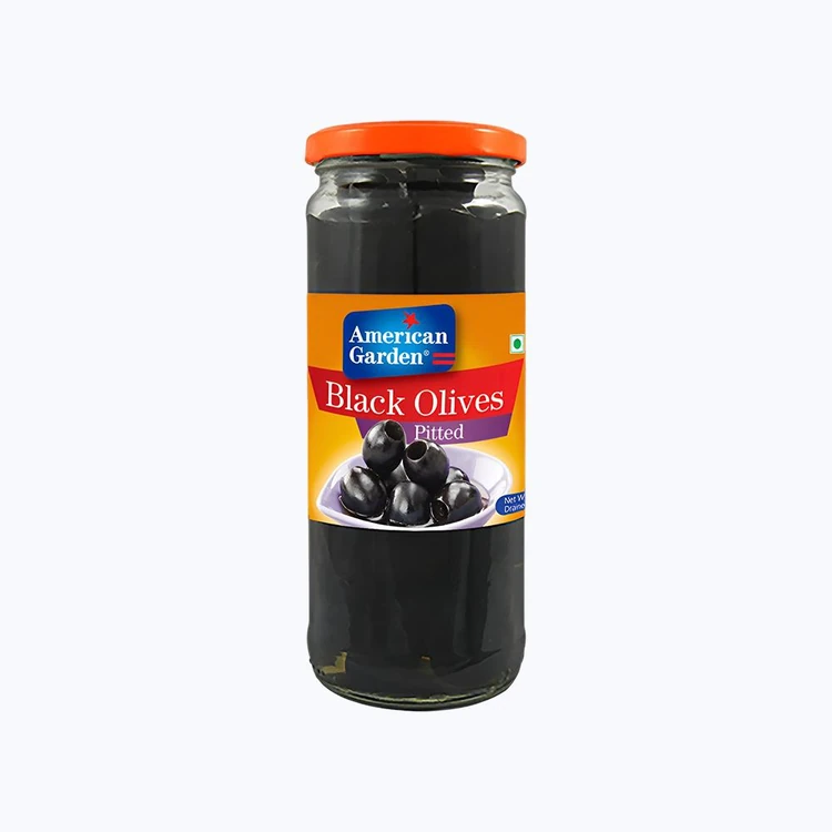 American Garden Black Pitted Olives