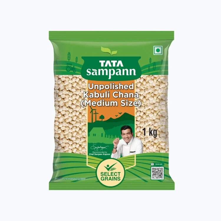 Tata Sampann Unpolished Kabuli Chana (Medium Size) (Kabuli Kadale)