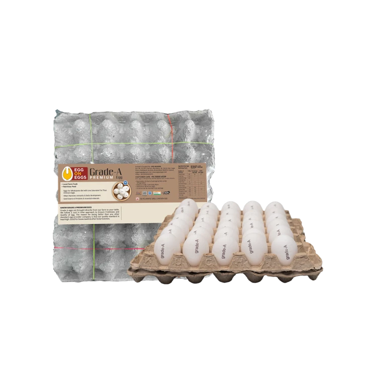 Egg on Eggs Grade A White Eggs