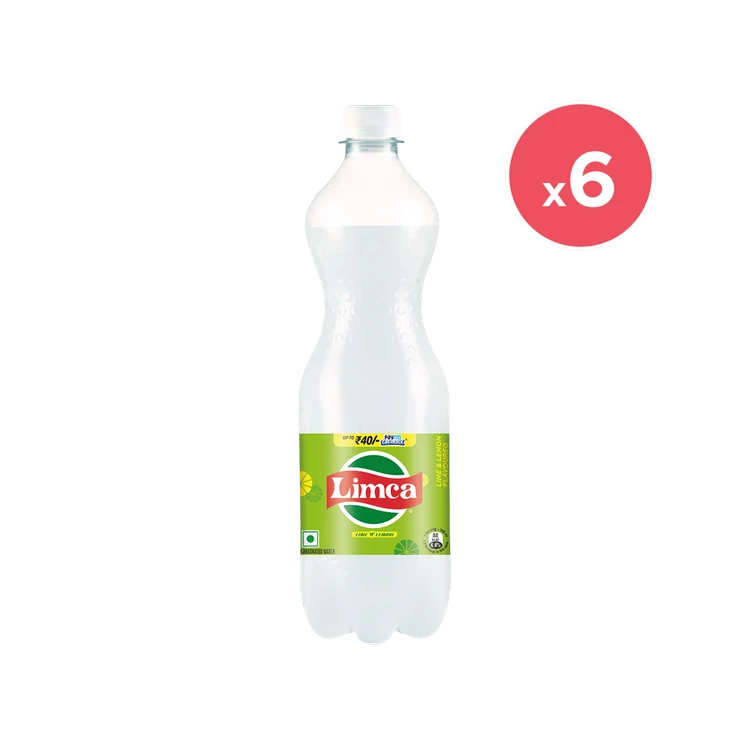 Limca Lemon 'N' Lime Soft Drink 750 ml - Pack of 6