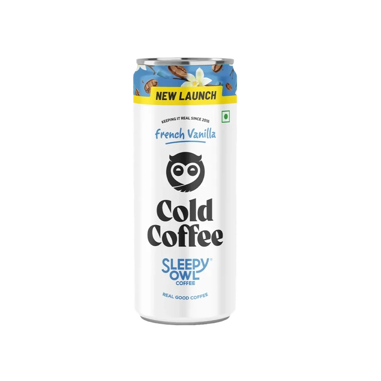 Sleepy Owl French Vanilla Cold Coffee Can