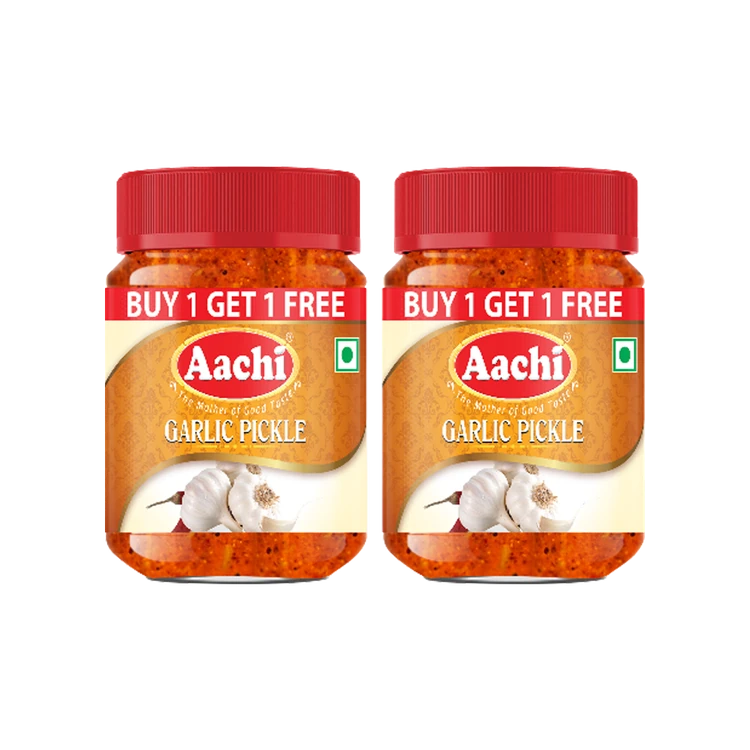 Aachi Garlic Pickle - Buy One Get One Free