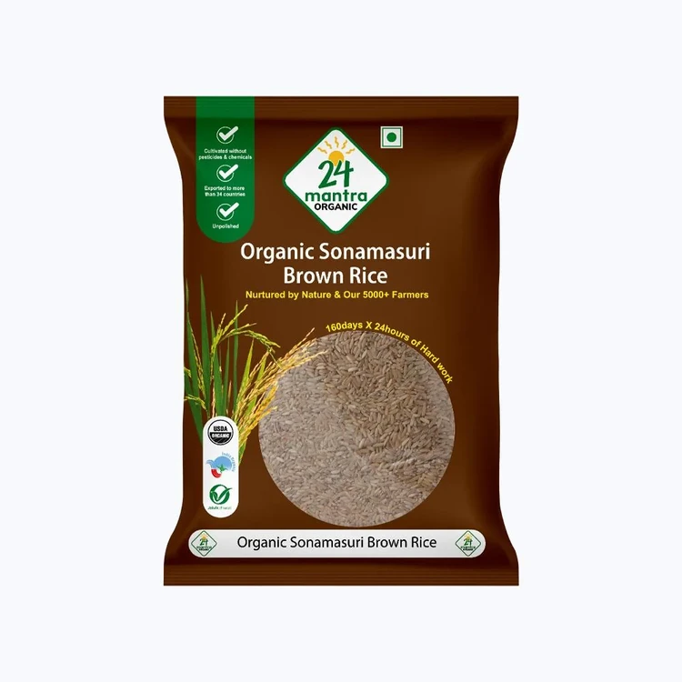 24 Mantra Organic Brown Sonamasuri Rice