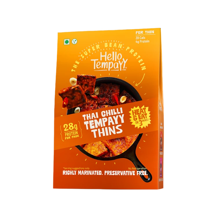 Hello Tempayy 28g Protein Thai Chilli Tempeh Thins