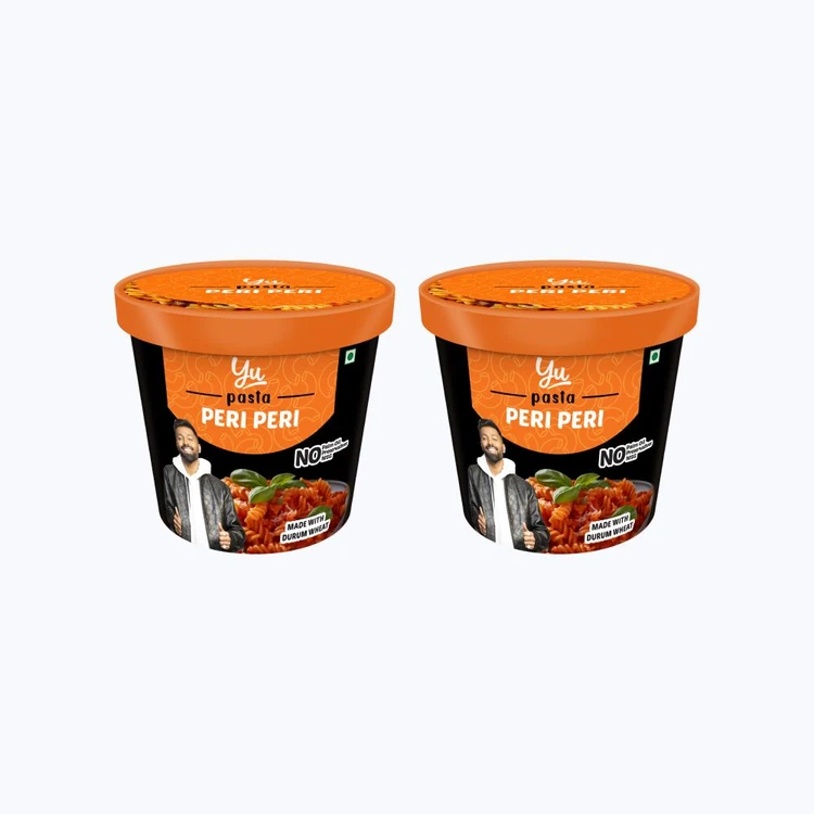 Yu Peri Peri Instant Pasta Cup - Pack of 2