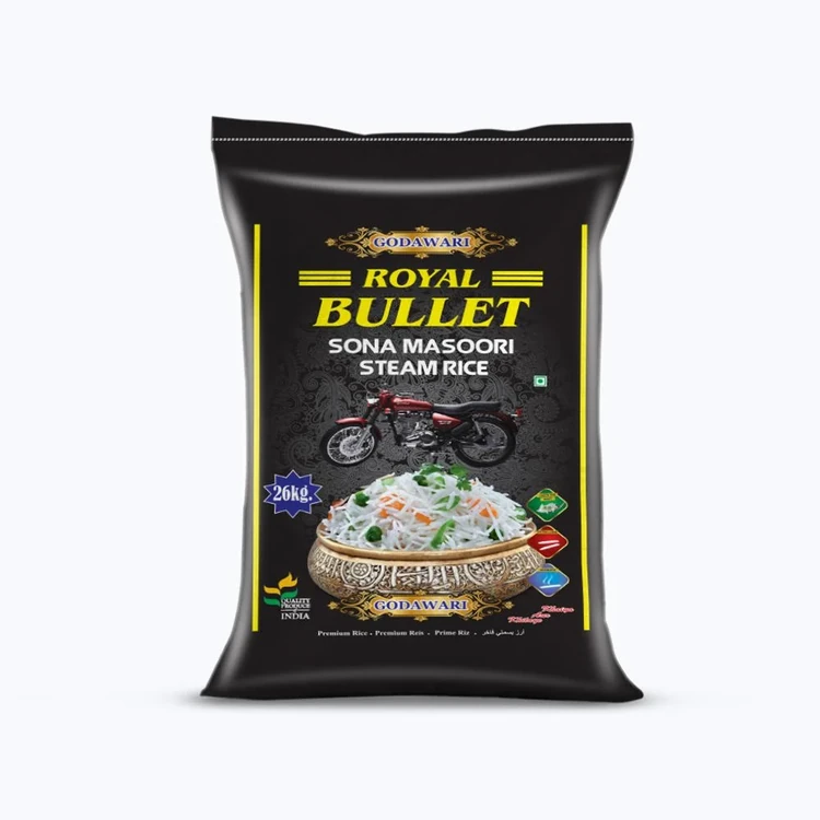 Royal Bullet Steam Sonamasuri Rice (Extra Long Grain) (Sonamasuri Akki)