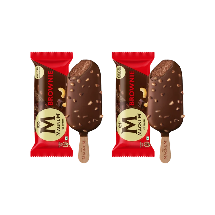 Kwality Walls Magnum Brownie Ice Cream Stick - Pack of 2