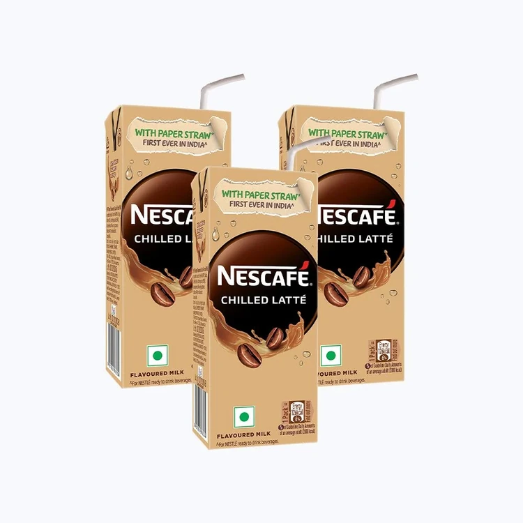 Nescafe Ready to Drink Coffee Flavoured Milk, Iced Latte - Pack of 3