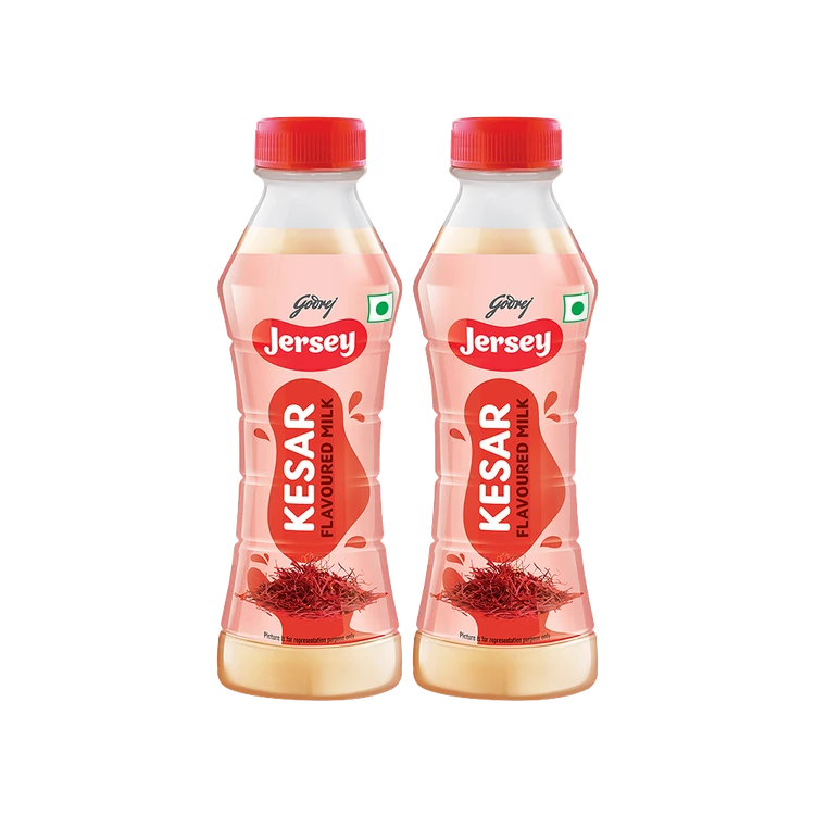 Godrej Jersey Kesar Flavoured Milk - Pack of 2