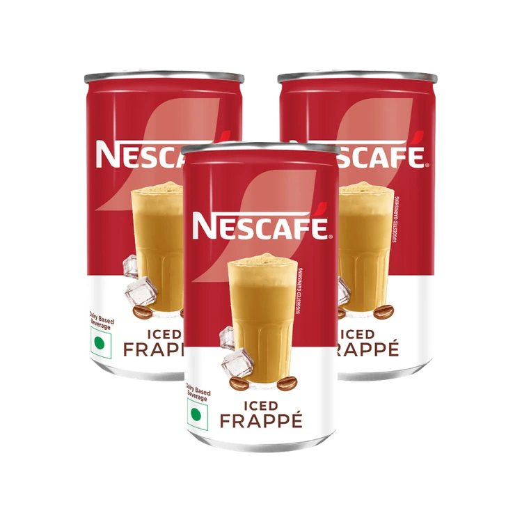 Nescafe Cafe Style Cold Coffee, Iced Frappe - Pack of 3