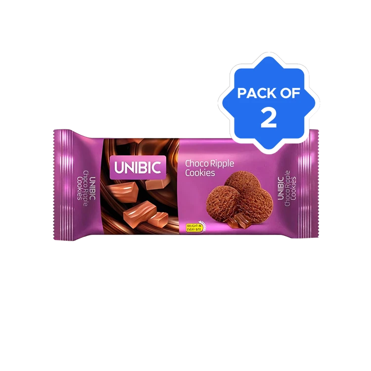 Unibic Choco Ripple Cookies - Buy 1 Get 1 Free - Pack of 2
