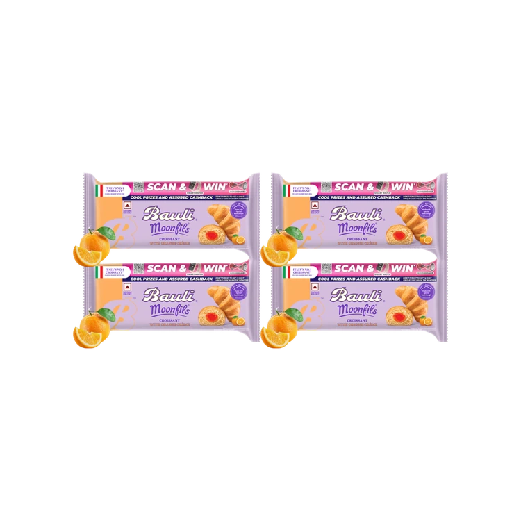 Bauli Moonfils Orange Crème Soft Croissant - Pack of 4