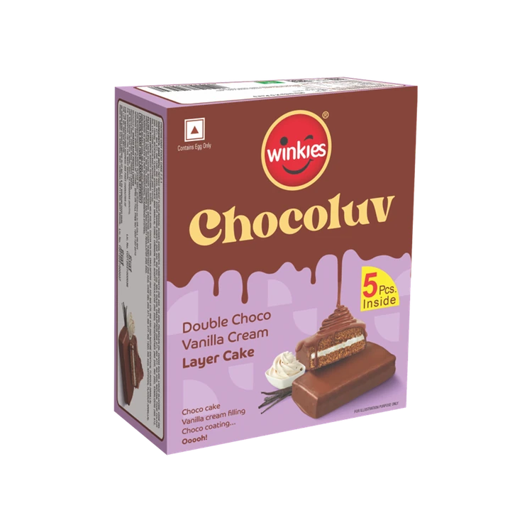 Winkies Chocoluv Layered Cake - Double Choco Vanilla Cream