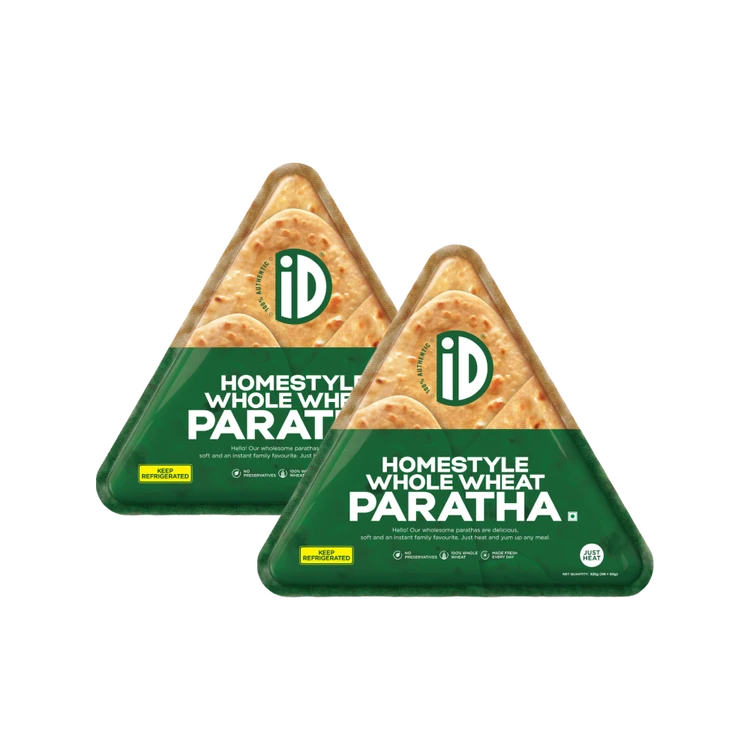 iD Homestyle Whole Wheat Paratha - Pack of 2