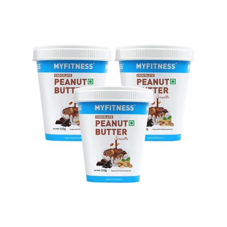 MyFitness High Protein Chocolate Peanut Butter Smooth Spread - Pack of 3