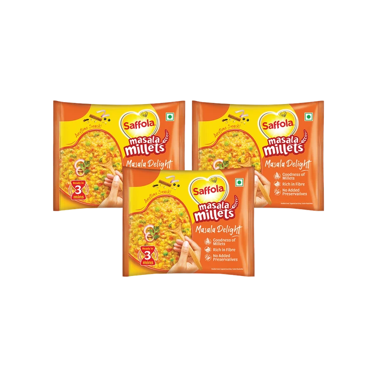 Saffola Masala Millet Delight - Pack of 3