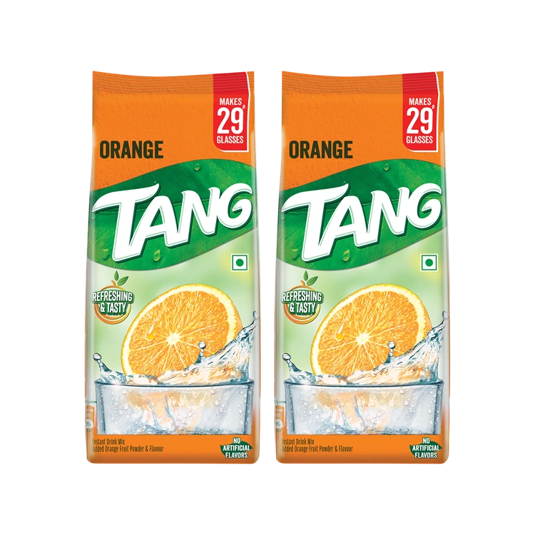 Tang Instant Drink Mix - Orange Flavour - Pack of 2