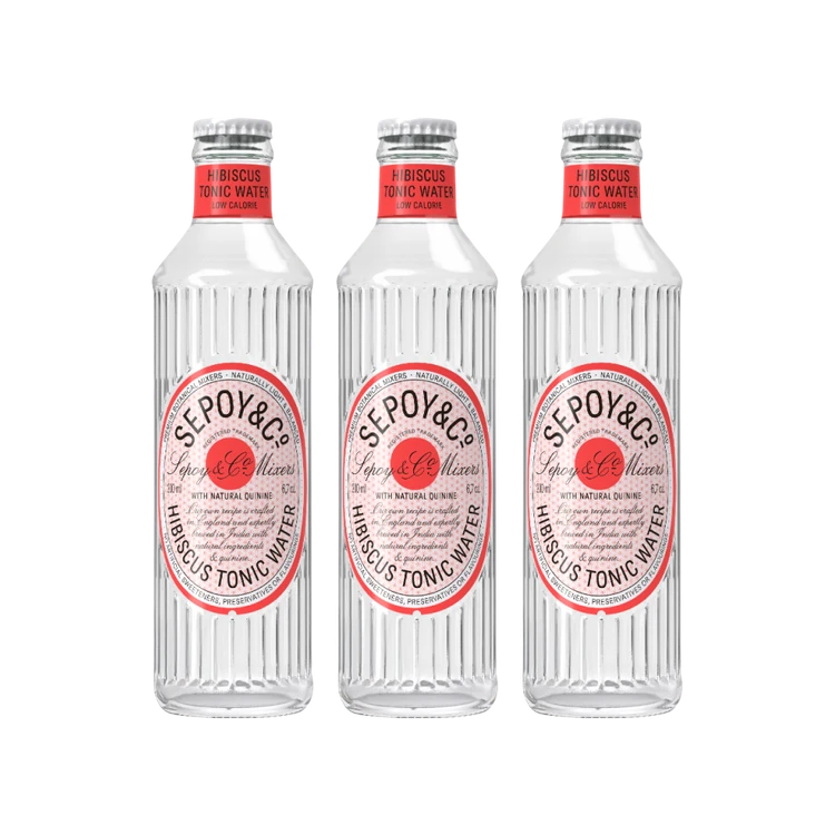 Sepoy & Co. Hibiscus Tonic Water - Pack of 3