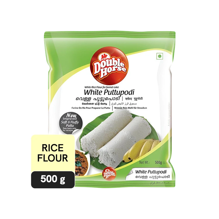 Double Horse White Puttupodi Rice Flour (Akki Hittu)