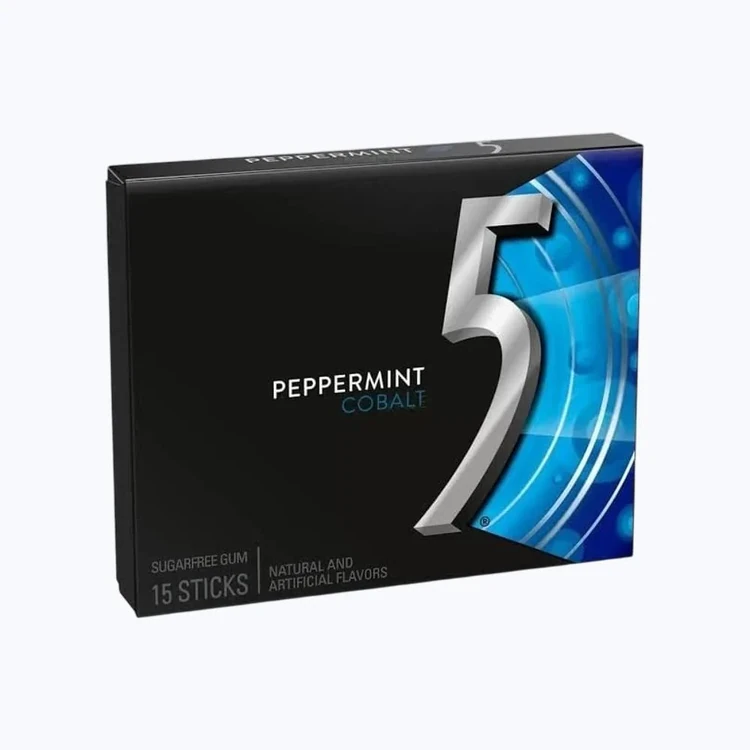 Wrigley's 5 Peppermint Cobalt Chewing Gum (Sugar Free)
