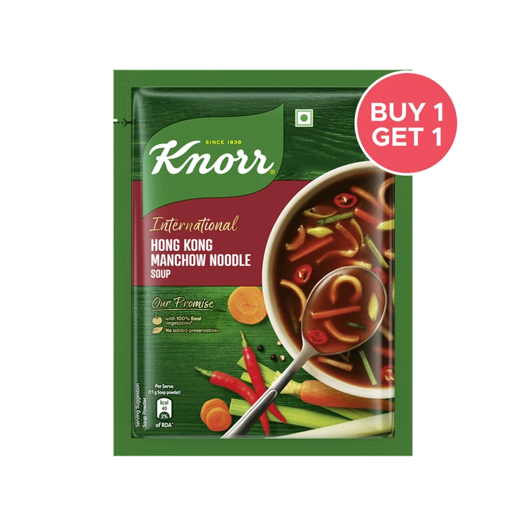 Knorr International Hong Kong Manchow Noodle Soup with No Added Preservatives - Buy 1 Get 1 Free