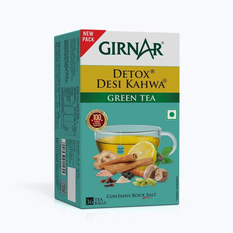 Girnar Detox Desi Kahwa Green Tea Bags