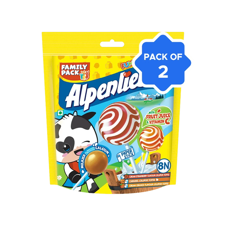 Alpenliebe Pop Assorted Flavours Lollipop (with Toy Inside) - Pack of 2