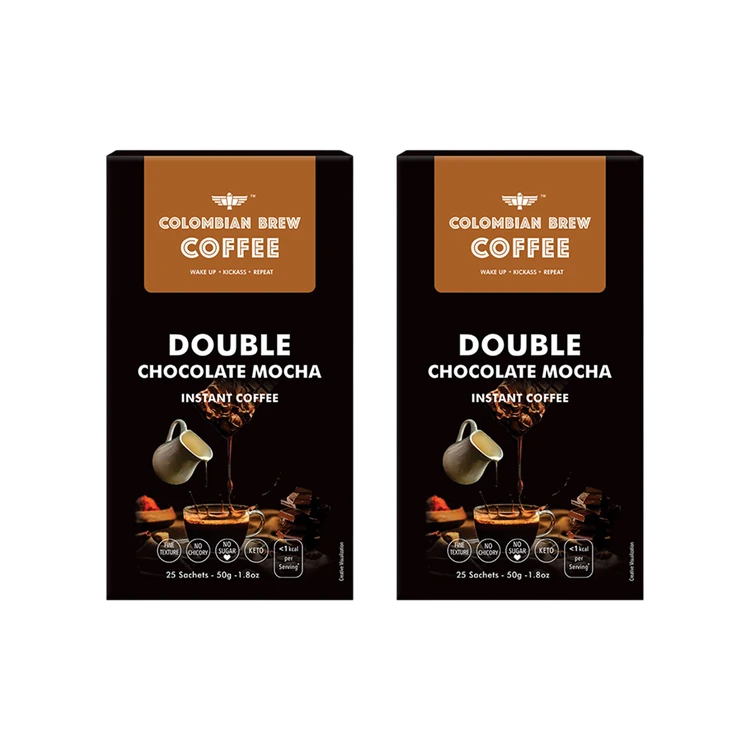 Colombian Brew Coffee Mocha Instant Coffee - Pack of 2