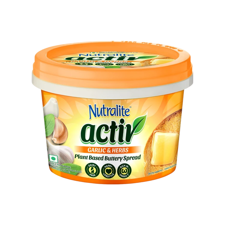 Nutralite Activ Plant Based Butter Spread Garlic & Herbs