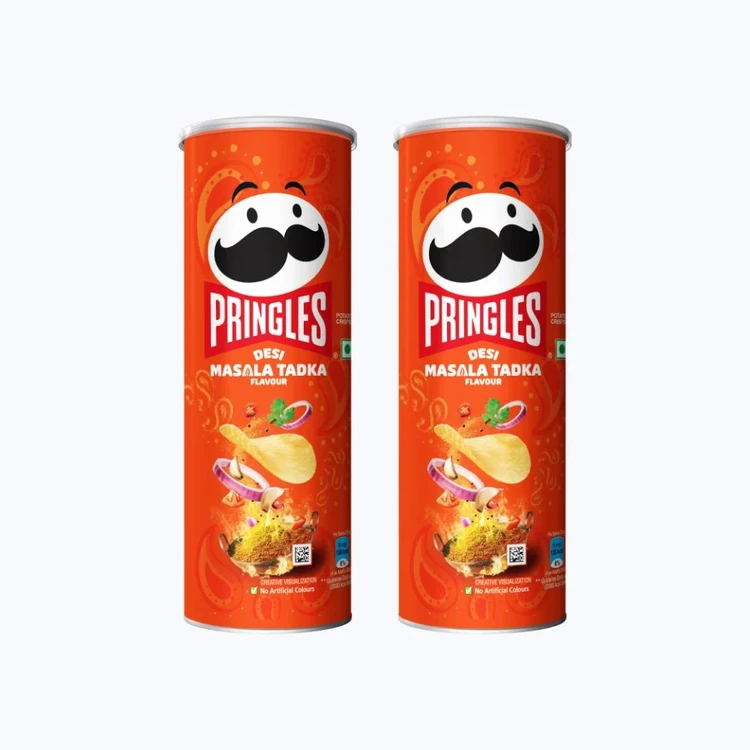 Pringles Desi Masala Tadka Potato Chips - Pack of 2