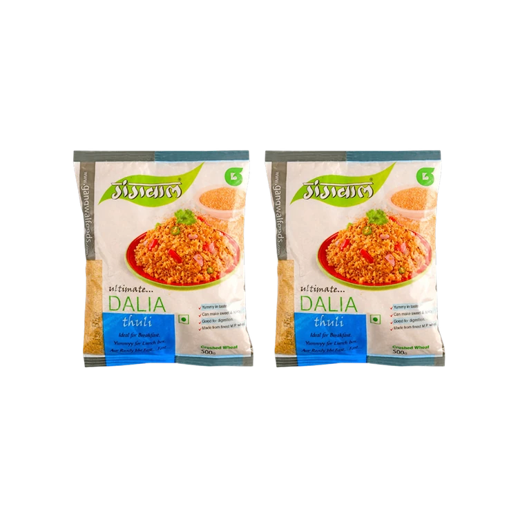 Gangwal Thuli Daliya - Pack of 2 (Godhi Rave)