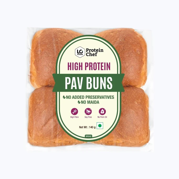 Protein Chef High Protein Pav Bun (Zero Maida, Multigrain)