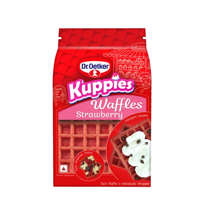 Dr. Oetker Kuppies Strawberry Waffle