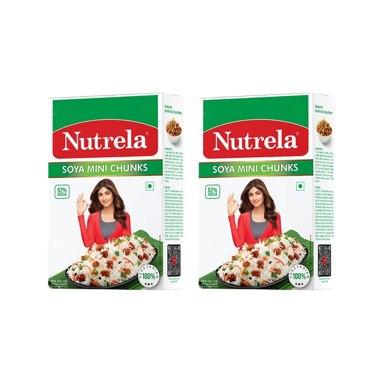 Nutrela Soya Mini Chunks - Pack of 2